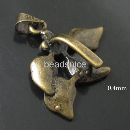 Brass Pendant Bali,Leaf,